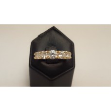 14ct GOLD CUBIC ZIRCONIA RING