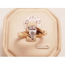 SOLD  18ct GOLD D, VVS2 PEAR CUT DIAMOND