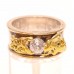 GOLD NUGGETS & DIAMOND RING