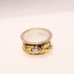 GOLD NUGGETS & DIAMOND RING